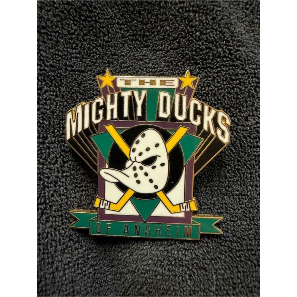 Large Vintage NHL Anaheim Mighty Ducks Hockey Pin